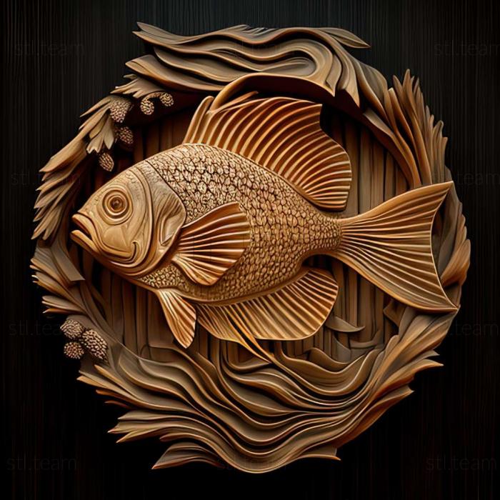 3D model Cardinal fish fish (STL)